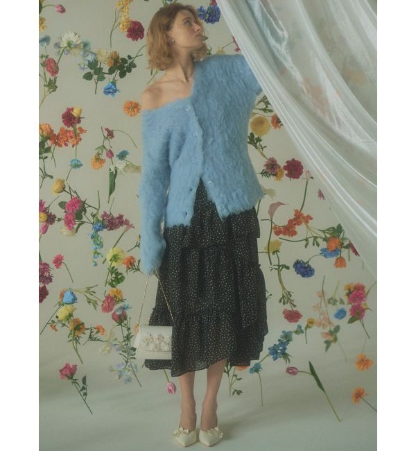 RESEXXY「シャギーミディニットカーディガン」|カーディガン|