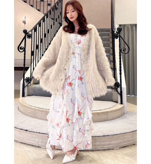 RESEXXY「シャギーミディニットカーディガン」|カーディガン|