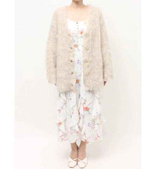 RESEXXY「シャギーミディニットカーディガン」|カーディガン|