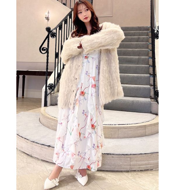 RESEXXY「シャギーミディニットカーディガン」|カーディガン|