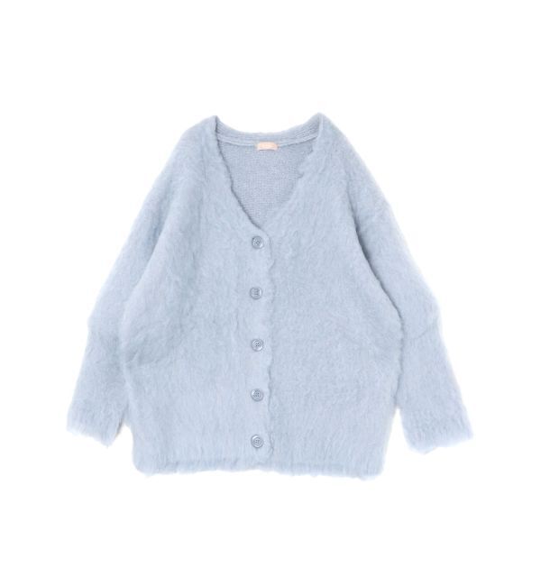 RESEXXY「シャギーミディニットカーディガン」|カーディガン|