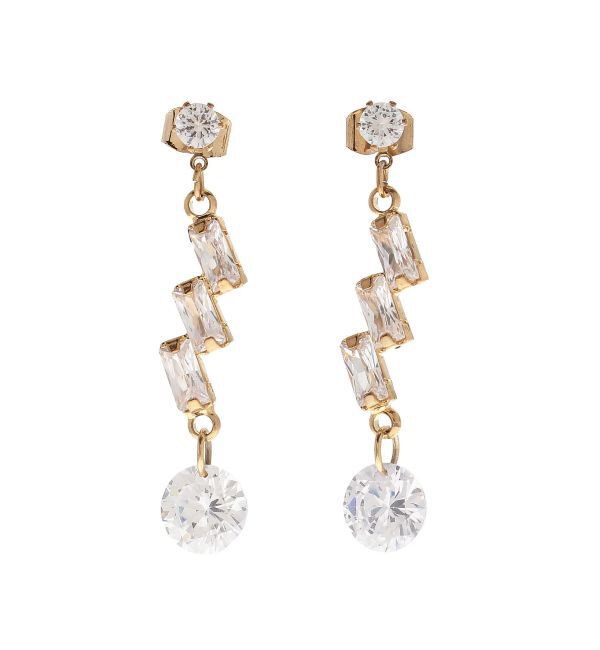 RESEXXY「3連ビジューストーンピアス」|ピアス|