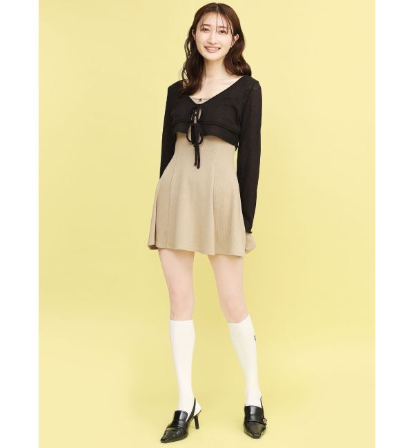 RESEXXY「【RESEXXY&times;靴下屋】刺繍リブハイソックス」|ソックス|