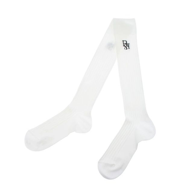 RESEXXY「【RESEXXY&times;靴下屋】刺繍リブハイソックス」|ソックス|