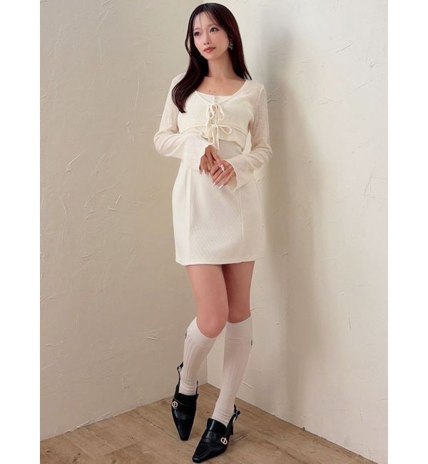 RESEXXY「【RESEXXY&times;靴下屋】刺繍リブハイソックス」|ソックス|