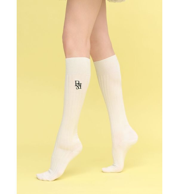 RESEXXY「【RESEXXY&times;靴下屋】刺繍リブハイソックス」|ソックス|