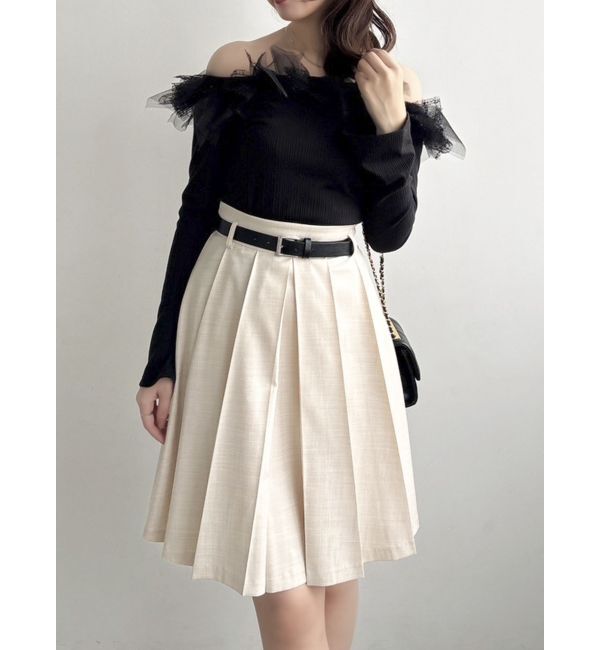 dazzlin「HWベルトミディスカート」|スカート|