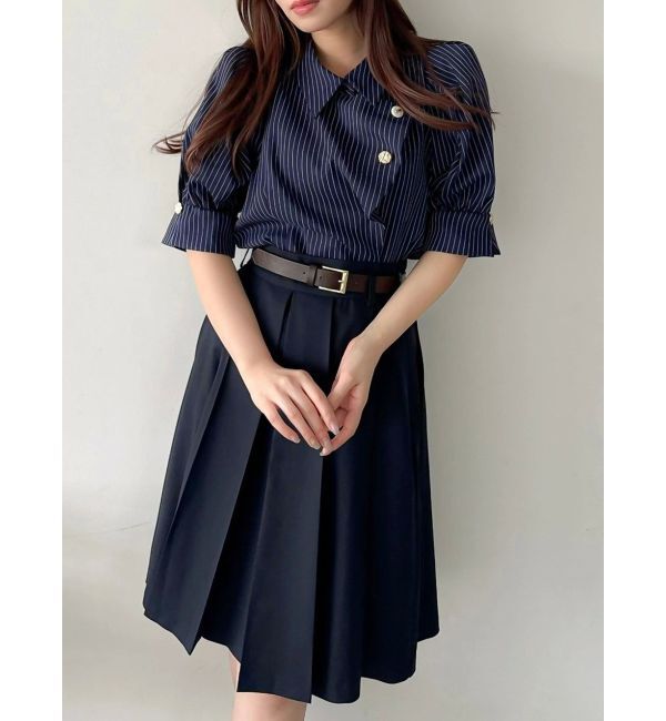 dazzlin「HWベルトミディスカート」|スカート|