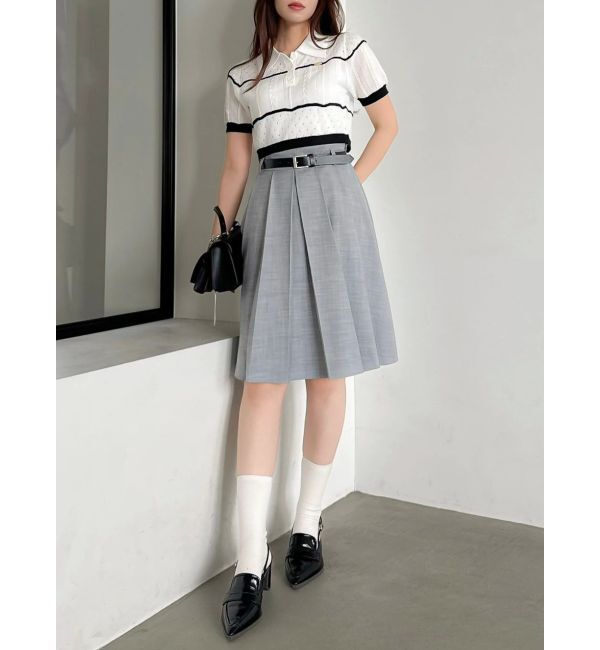dazzlin「HWベルトミディスカート」|スカート|