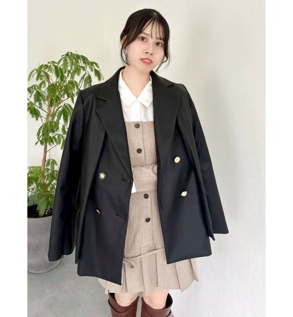 dazzlin「スソプリーツジャケットミニワンピース」|ワンピース|