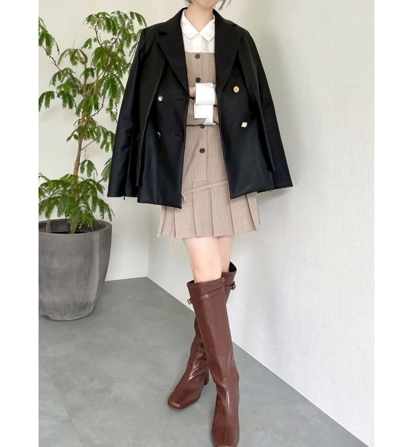 dazzlin「スソプリーツジャケットミニワンピース」|ワンピース|