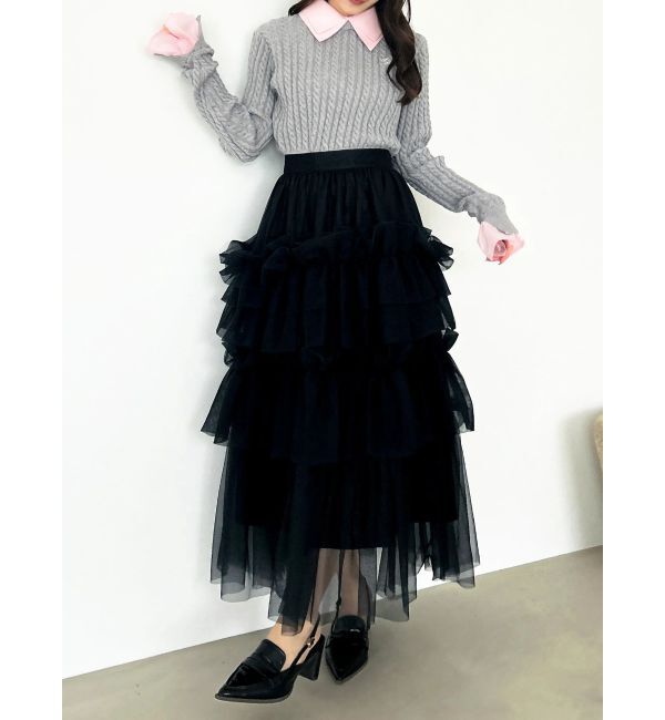 dazzlin「スーパーボリュームギャザースカート」|スカート|