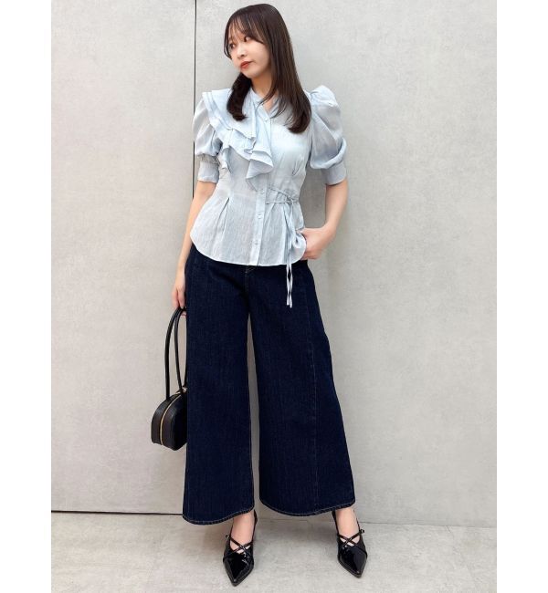 dazzlin「アシメフリルシアーブラウス」|シャツ・ブラウス|