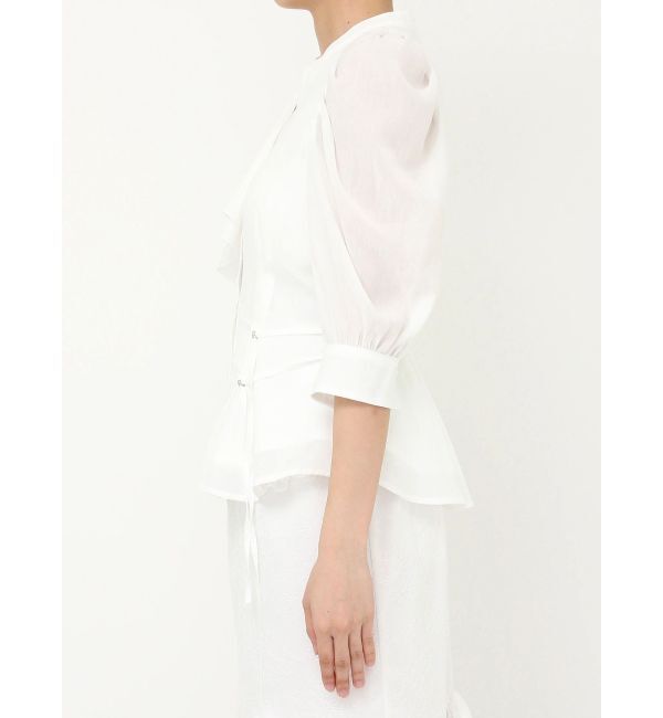 dazzlin「アシメフリルシアーブラウス」|シャツ・ブラウス|