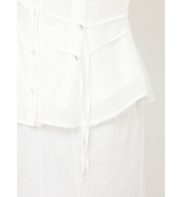 dazzlin「アシメフリルシアーブラウス」|シャツ・ブラウス|