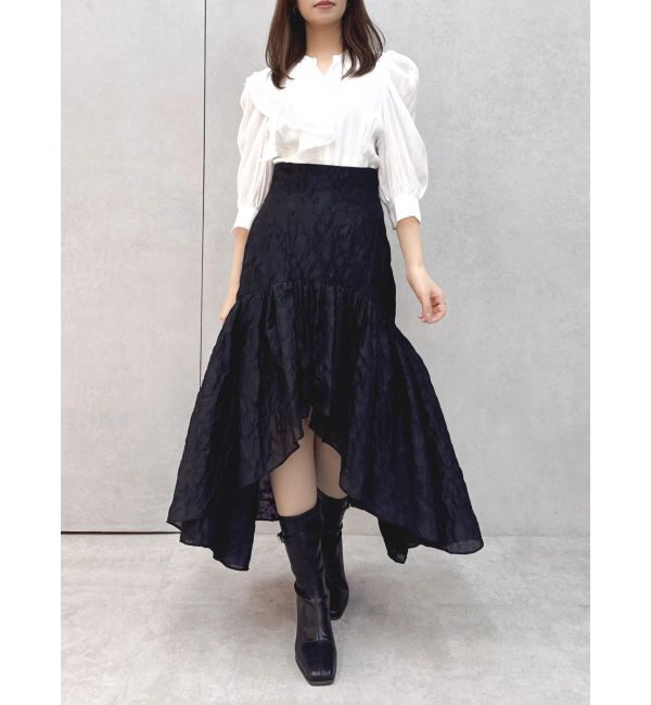 dazzlin「アシメフリルシアーブラウス」|シャツ・ブラウス|