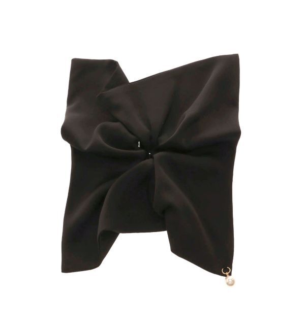 dazzlin「サテンパールスクエアシュシュ」|ヘアゴム・シュシュ|