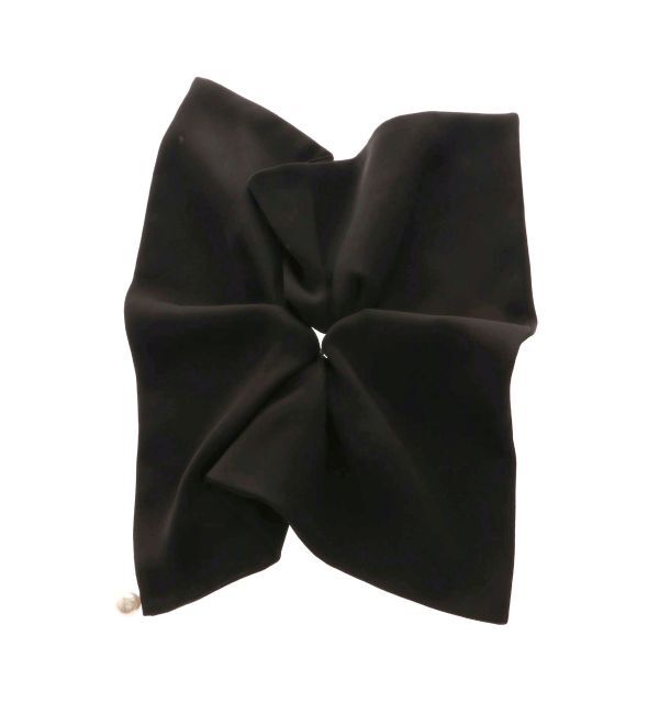 dazzlin「サテンパールスクエアシュシュ」|ヘアゴム・シュシュ|