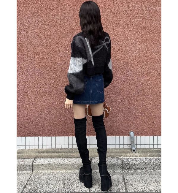 EMODA「ショートルーズジャガードニット」|ニット・セーター|