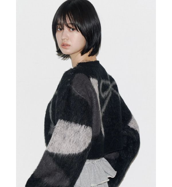 EMODA「ショートルーズジャガードニット」|ニット・セーター|