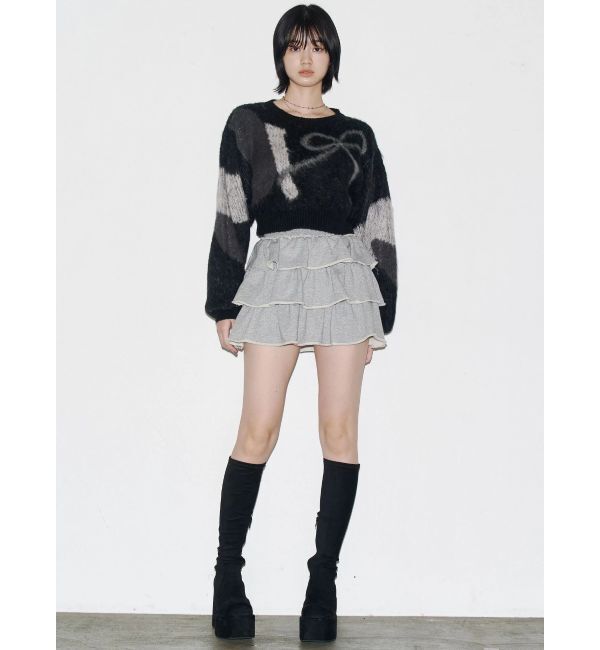 EMODA「ショートルーズジャガードニット」|ニット・セーター|