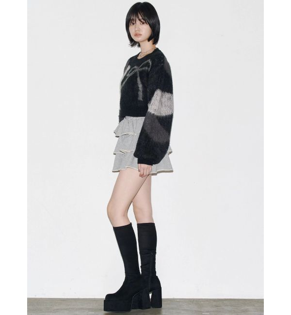 EMODA「ショートルーズジャガードニット」|ニット・セーター|