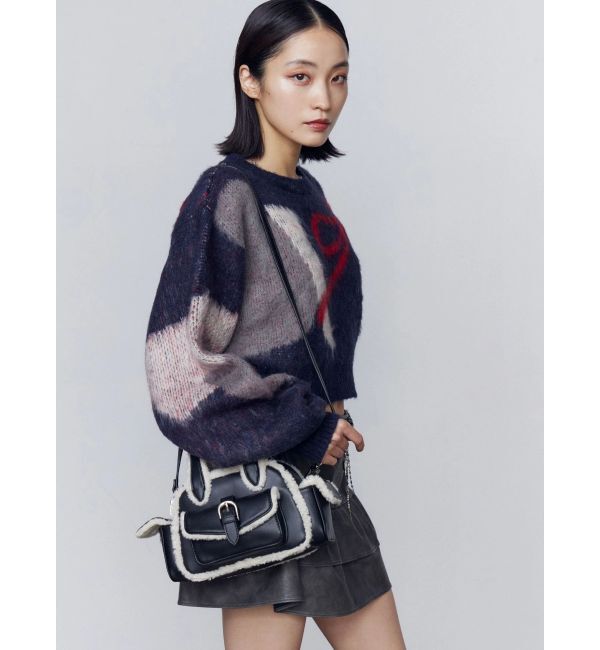 EMODA「ショートルーズジャガードニット」|ニット・セーター|