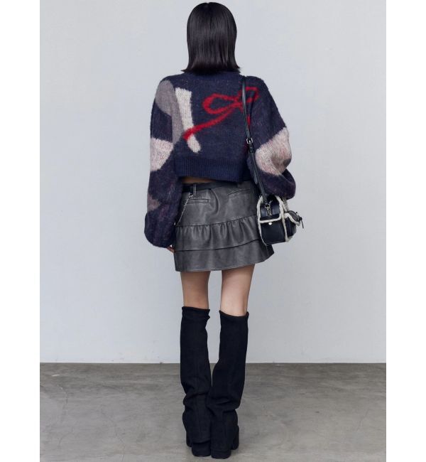 EMODA「ショートルーズジャガードニット」|ニット・セーター|