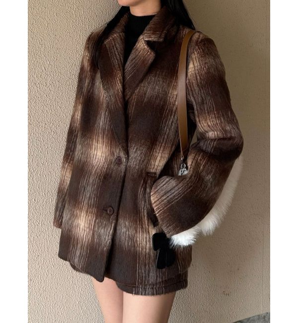 EMODA「シャギージャケットコート」|その他|