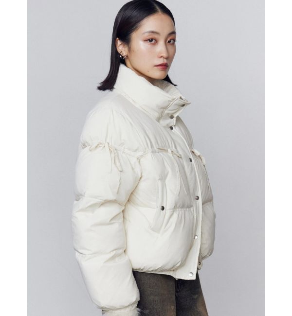 EMODA「リボンパッファーダウンブルゾン」|ダウン|