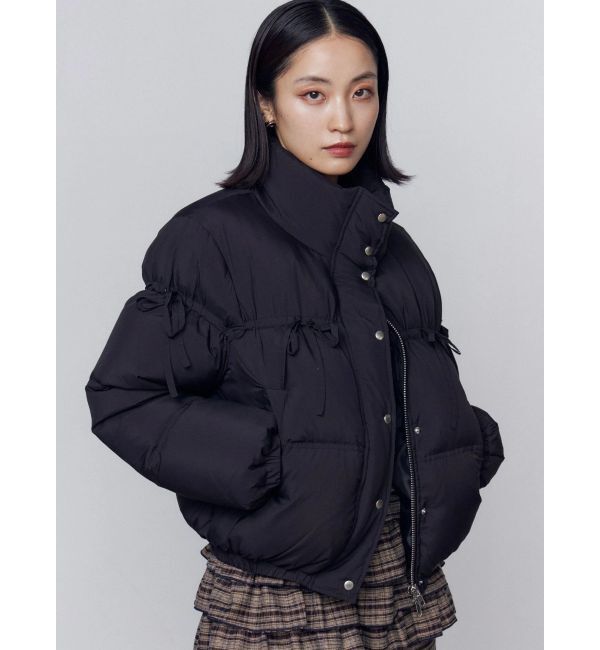 EMODA「リボンパッファーダウンブルゾン」|ダウン|
