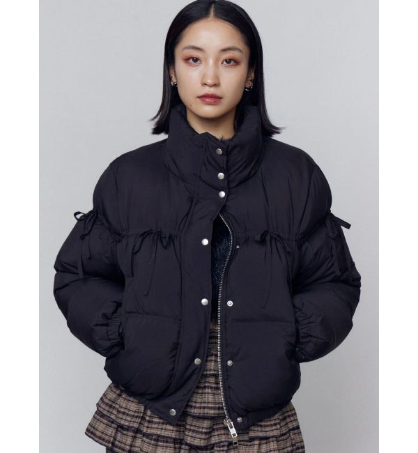 EMODA「リボンパッファーダウンブルゾン」|ダウン|