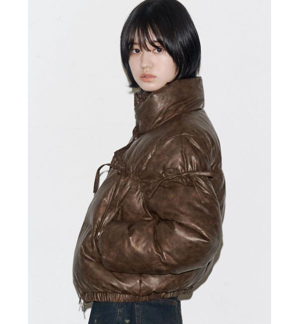 EMODA「リボンパッファーダウンブルゾン」|ダウン|