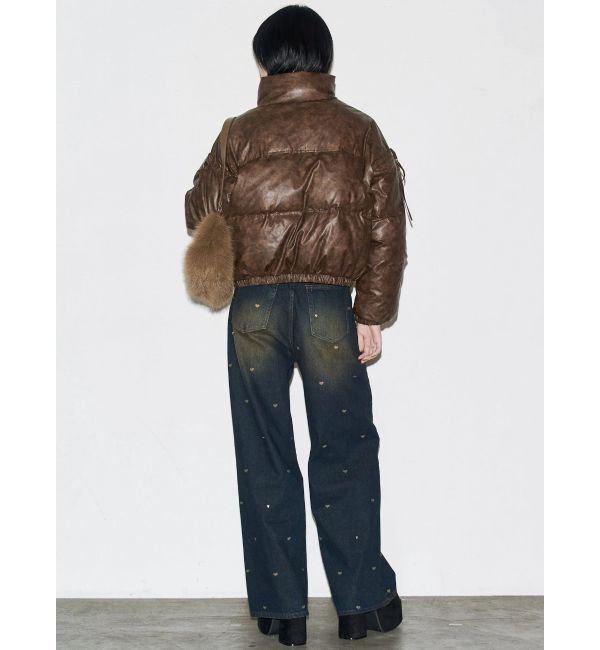 EMODA「リボンパッファーダウンブルゾン」|ダウン|