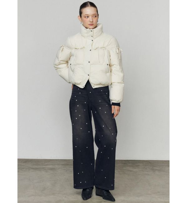 EMODA「リボンパッファーダウンブルゾン」|ダウン|