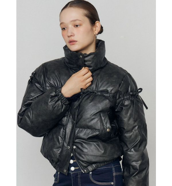 EMODA「リボンパッファーダウンブルゾン」|ダウン|