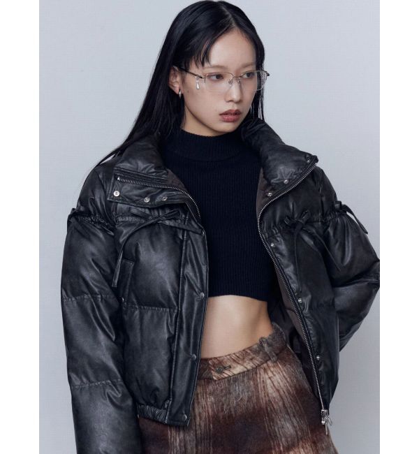 EMODA「リボンパッファーダウンブルゾン」|ダウン|