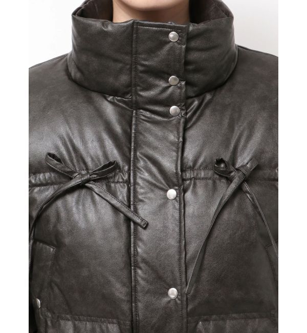 EMODA「リボンパッファーダウンブルゾン」|ダウン|