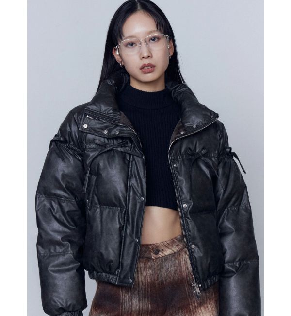 EMODA「リボンパッファーダウンブルゾン」|ダウン|