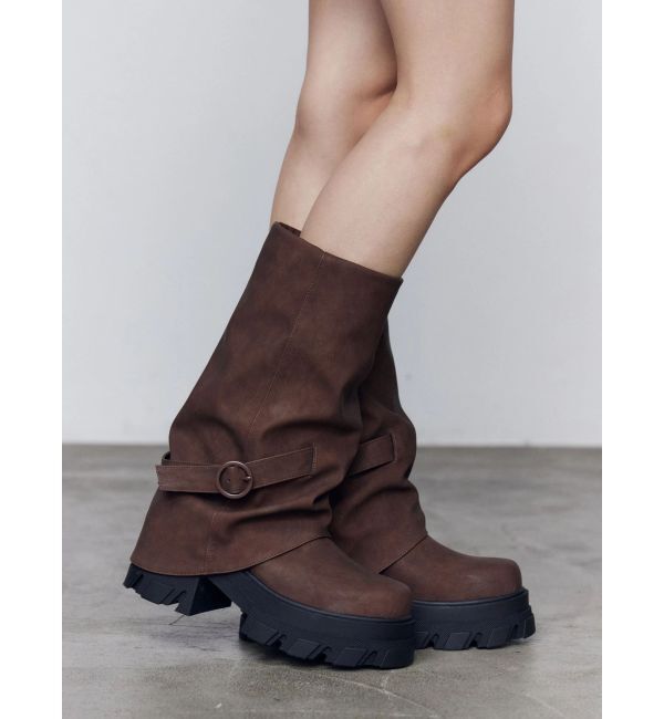 EMODA「カバータンクブーツ」|ロングブーツ|