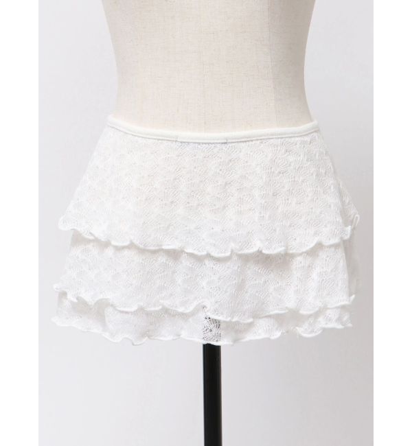 EMODA「ニットレースラップスカート」|スカート|