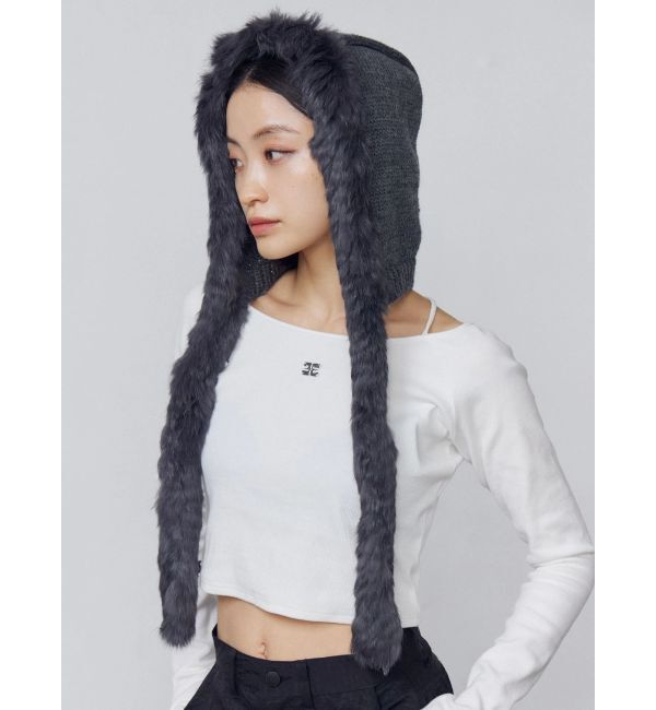 EMODA「ツートーンシャギーニットキャップ」|キャップ・キャスケット|