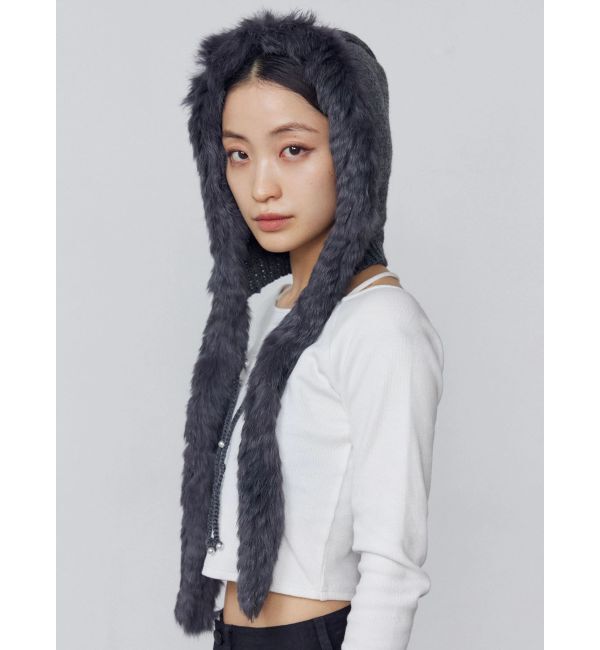 EMODA「ツートーンシャギーニットキャップ」|キャップ・キャスケット|