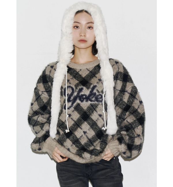 EMODA「ツートーンシャギーニットキャップ」|キャップ・キャスケット|