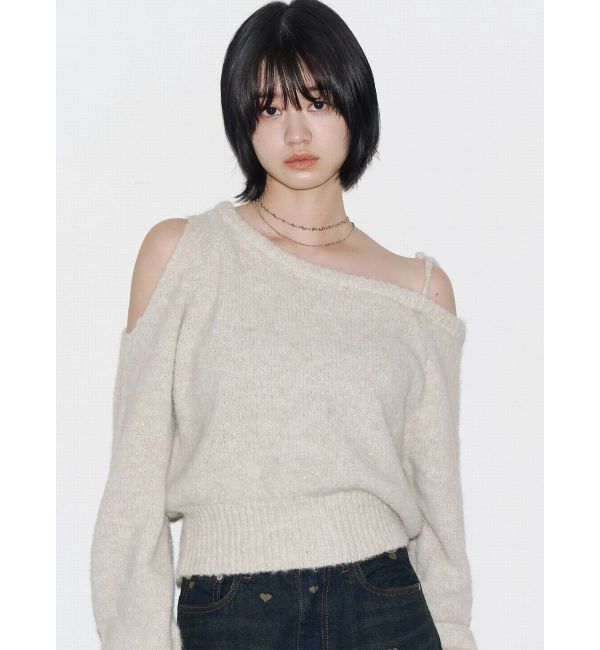 EMODA「ショルダースキンニット」|ニット・セーター|