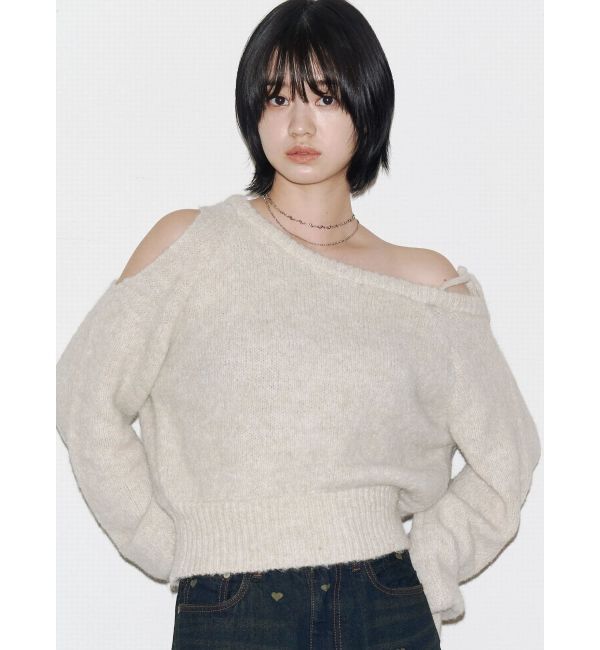 EMODA「ショルダースキンニット」|ニット・セーター|