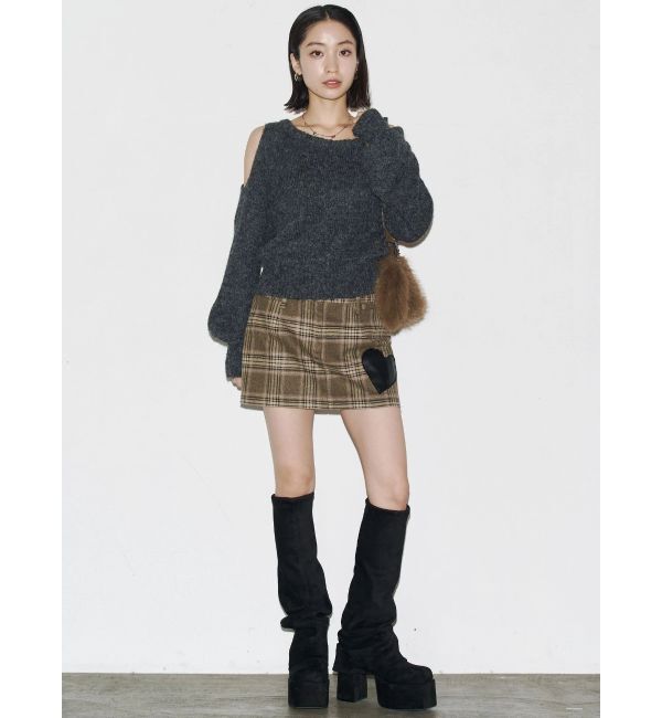 EMODA「ショルダースキンニット」|ニット・セーター|