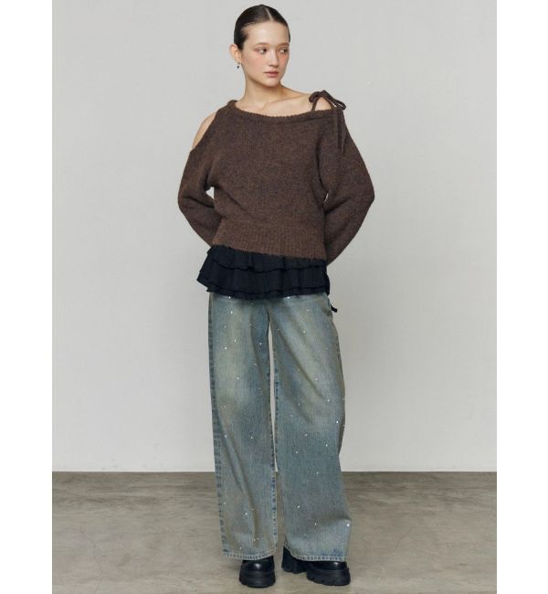 EMODA「ショルダースキンニット」|ニット・セーター|