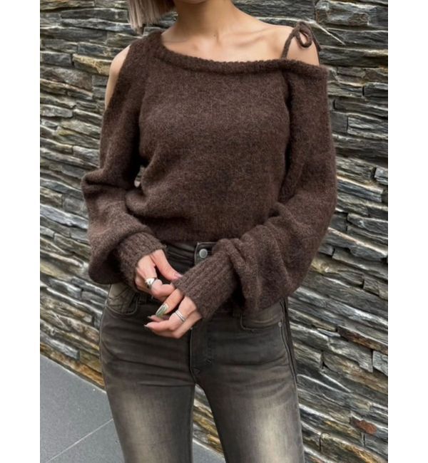 EMODA「ショルダースキンニット」|ニット・セーター|