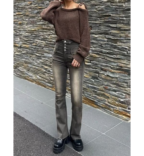 EMODA「ショルダースキンニット」|ニット・セーター|